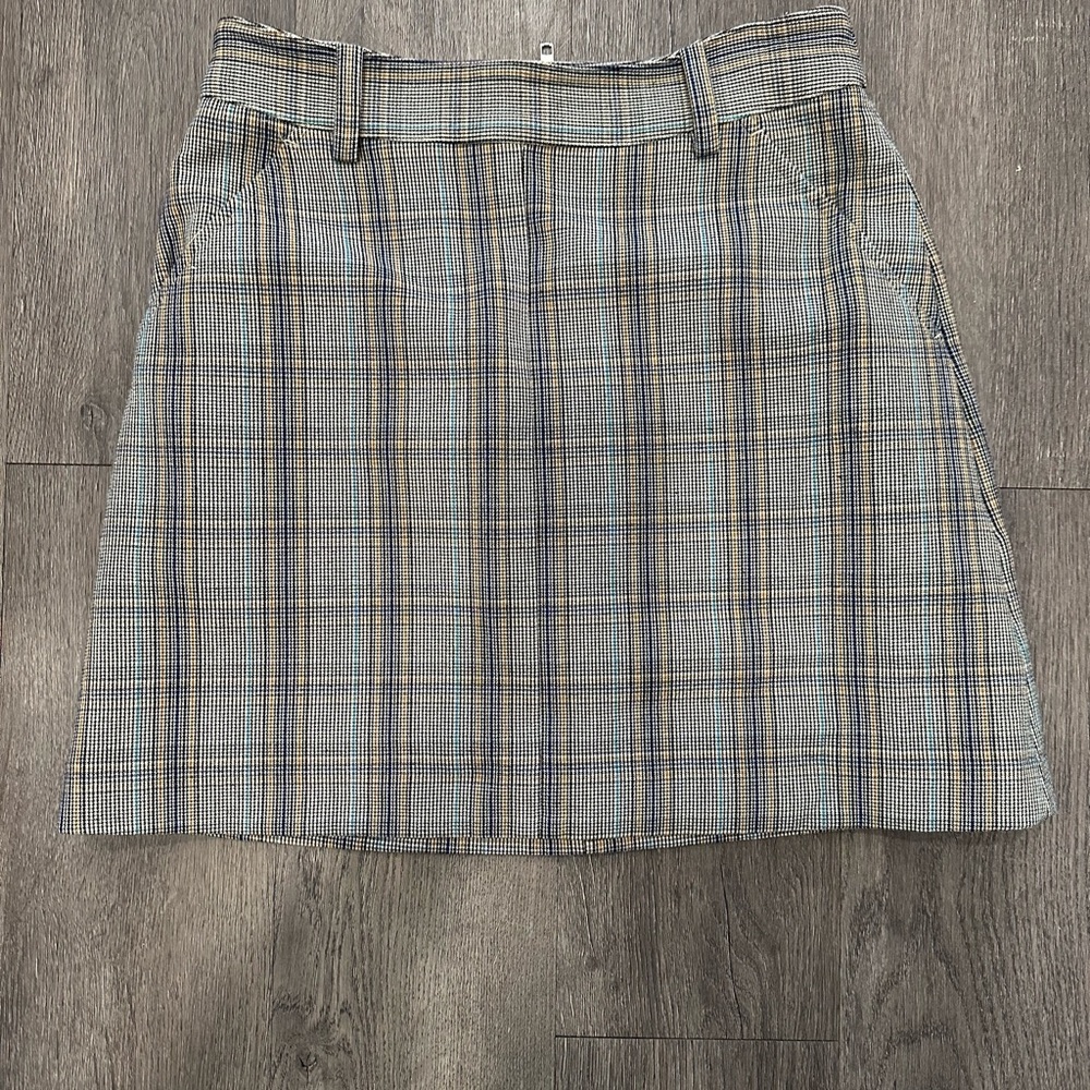 Frank and Oak Plaid Above-Knee Women's Skirt